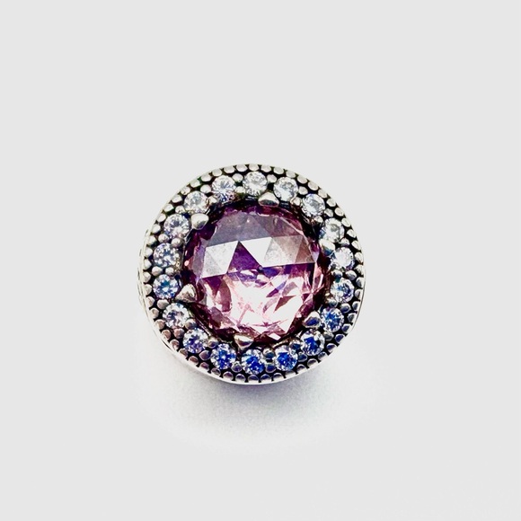Pandora Essence Appreciation Pink Sterling Silver Charm with Cubic Zirconia - Picture 1 of 4